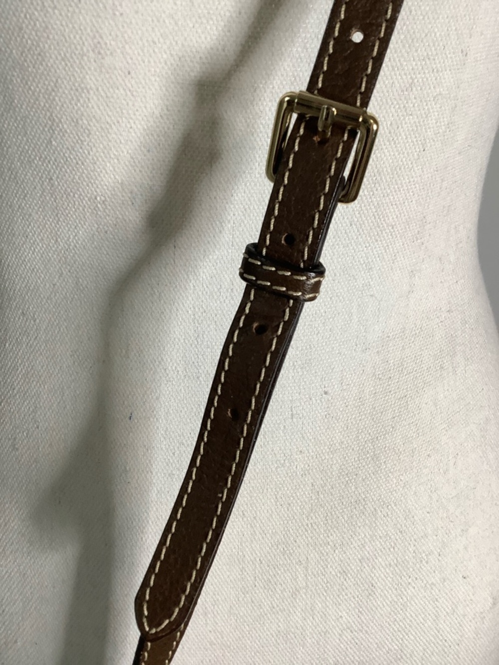 Dooney & Bourke Brown Leather Crossbody Bag - Picture 4 of 10
